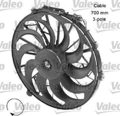 Valeo 696058 - Вентилятор, охолодження двигуна autozip.com.ua