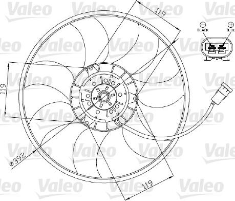 Valeo 696013 - Вентилятор, охолодження двигуна autozip.com.ua