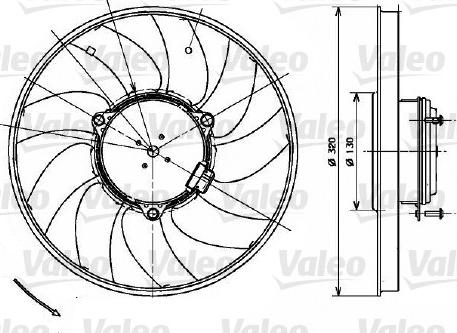 Valeo 696083 - Вентилятор, охолодження двигуна autozip.com.ua