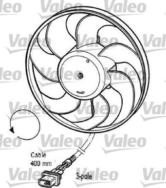 Valeo 696033 - Вентилятор, охолодження двигуна autozip.com.ua