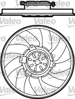 Valeo 696026 - Вентилятор, охолодження двигуна autozip.com.ua
