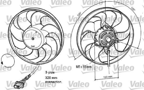 Valeo 696078 - Вентилятор, охолодження двигуна autozip.com.ua