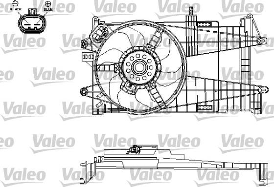 Valeo 696197 - Вентилятор, охолодження двигуна autozip.com.ua