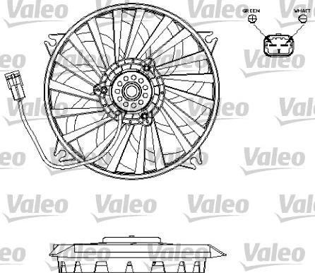 Valeo 696141 - Вентилятор, охолодження двигуна autozip.com.ua