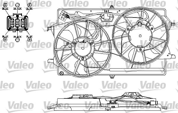 Valeo 696150 - Вентилятор, охолодження двигуна autozip.com.ua