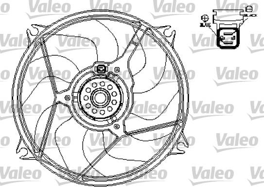 Valeo 696136 - Вентилятор, охолодження двигуна autozip.com.ua