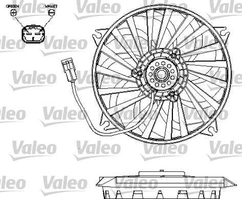 Valeo 696132 - Вентилятор, охолодження двигуна autozip.com.ua