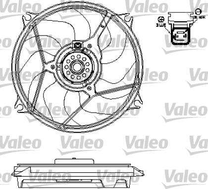 Valeo 696137 - Вентилятор, охолодження двигуна autozip.com.ua