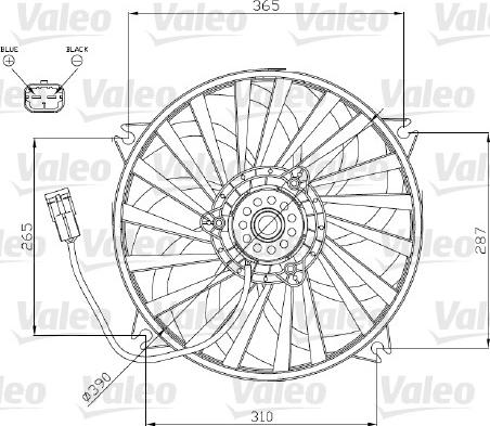 Valeo 696174 - Вентилятор, охолодження двигуна autozip.com.ua