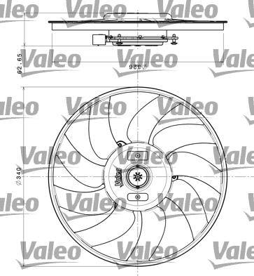 Valeo 696349 - Вентилятор, охолодження двигуна autozip.com.ua