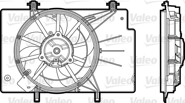 Valeo 696344 - Вентилятор, охолодження двигуна autozip.com.ua