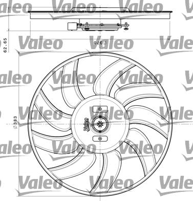 Valeo 696350 - Вентилятор, охолодження двигуна autozip.com.ua
