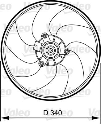 Valeo 696368 - Вентилятор, охолодження двигуна autozip.com.ua