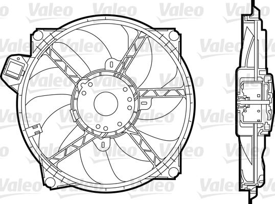Valeo 696376 - Вентилятор, охолодження двигуна autozip.com.ua