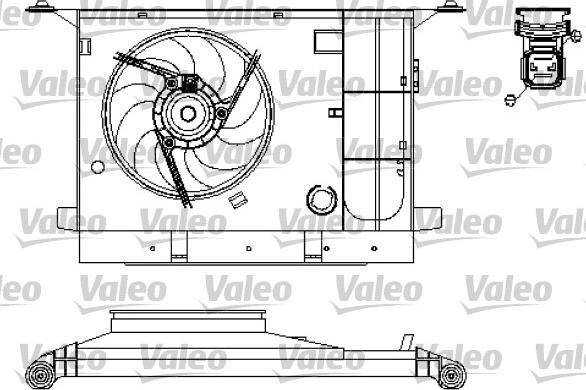 Valeo 696211 - Вентилятор, охолодження двигуна autozip.com.ua