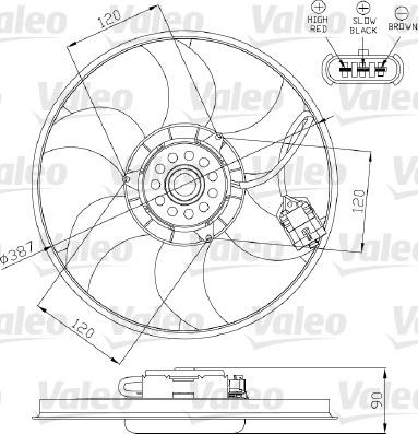 Valeo 696284 - Вентилятор, охолодження двигуна autozip.com.ua