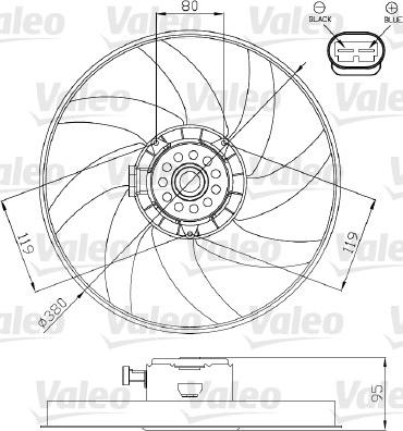 Valeo 696285 - Вентилятор, охолодження двигуна autozip.com.ua