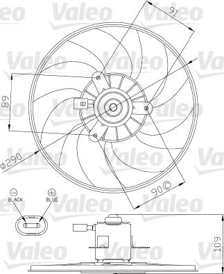 Valeo 696286 - Вентилятор, охолодження двигуна autozip.com.ua