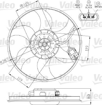 Valeo 696280 - Вентилятор, охолодження двигуна autozip.com.ua