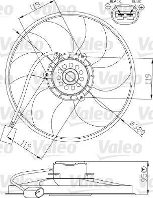 Valeo 696287 - Вентилятор, охолодження двигуна autozip.com.ua