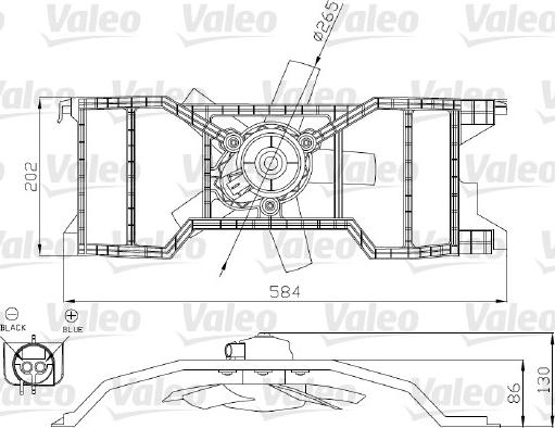 Valeo 696277 - Вентилятор, охолодження двигуна autozip.com.ua