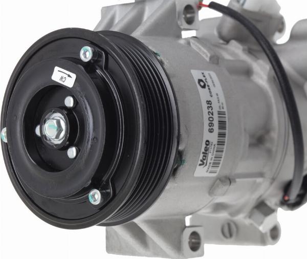 VALEO 690238 - Компресор, кондиціонер autozip.com.ua