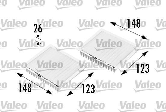 Valeo 698469 - Фільтр, повітря у внутрішній простір autozip.com.ua