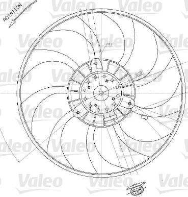 Valeo 698412 - Вентилятор, охолодження двигуна autozip.com.ua