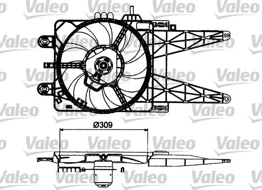 Valeo 698483 - Вентилятор, охолодження двигуна autozip.com.ua