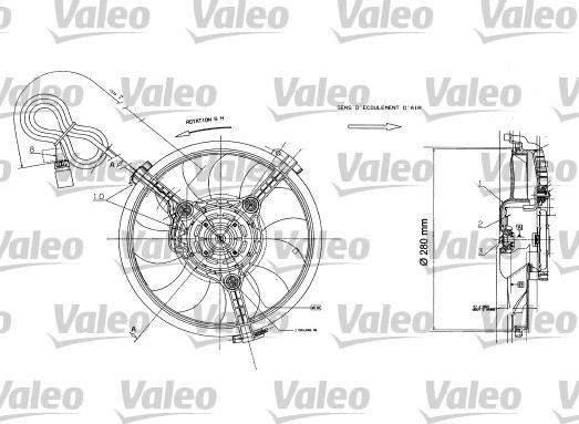 VALEO 698422 - Вентилятор, охолодження двигуна autozip.com.ua