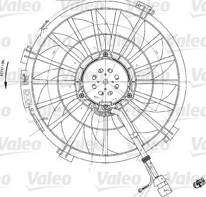VALEO 698542 - Вентилятор, охолодження двигуна autozip.com.ua