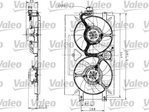 Valeo 698526 - Вентилятор, охолодження двигуна autozip.com.ua