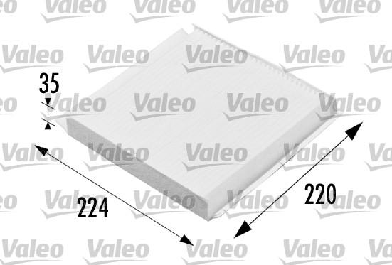 Valeo 698657 - Фільтр, повітря у внутрішній простір autozip.com.ua