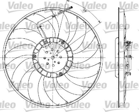 Valeo 698610 - Вентилятор, охолодження двигуна autozip.com.ua