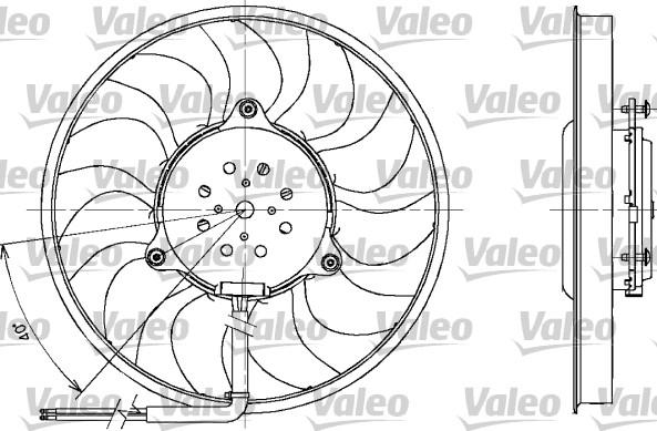 VALEO 698611 - Вентилятор, охолодження двигуна autozip.com.ua