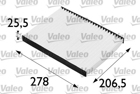 VALEO 698679 - Фільтр, повітря у внутрішній простір autozip.com.ua