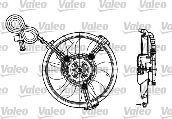 Valeo 698182 - Вентилятор, охолодження двигуна autozip.com.ua