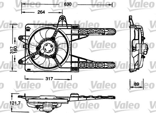 Valeo 698178 - Вентилятор, охолодження двигуна autozip.com.ua