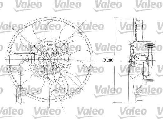 Valeo 698350 - Вентилятор, охолодження двигуна autozip.com.ua
