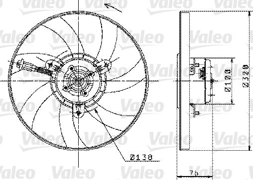 Valeo 698358 - Вентилятор, охолодження двигуна autozip.com.ua