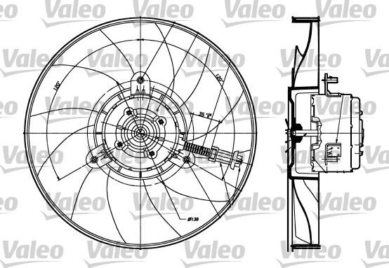 Valeo 698357 - Вентилятор, охолодження двигуна autozip.com.ua