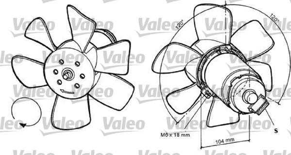 VALEO 698369 - Вентилятор, охолодження двигуна autozip.com.ua