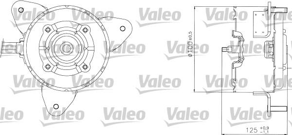 Valeo 698304 - Електродвигун, вентилятор радіатора autozip.com.ua