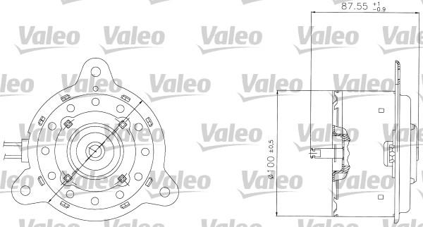 Valeo 698305 - Електродвигун, вентилятор радіатора autozip.com.ua