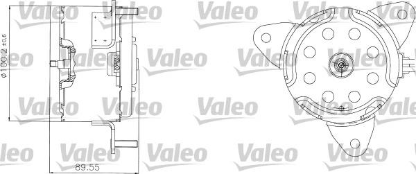 Valeo 698308 - Електродвигун, вентилятор радіатора autozip.com.ua