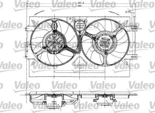 Valeo 698322 - Вентилятор, охолодження двигуна autozip.com.ua