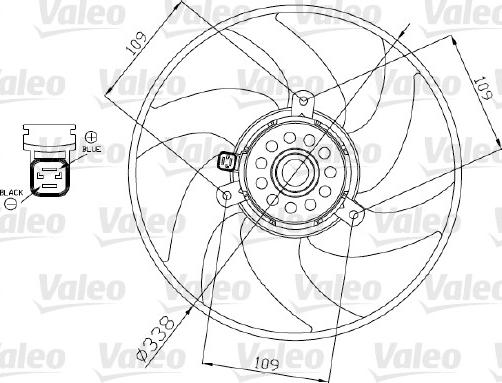 Valeo 698375 - Вентилятор, охолодження двигуна autozip.com.ua
