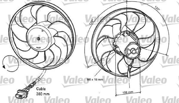 Valeo 698372 - Вентилятор, охолодження двигуна autozip.com.ua