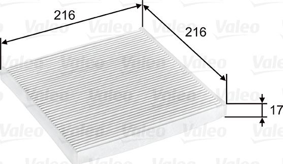 VALEO 698796 - Фільтр, повітря у внутрішній простір autozip.com.ua