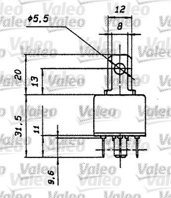 Valeo 643508 - Реле, робочий струм autozip.com.ua